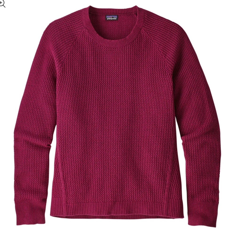 Patagonia Cashmere Sweater Crewneck Size Medium Arrow Red